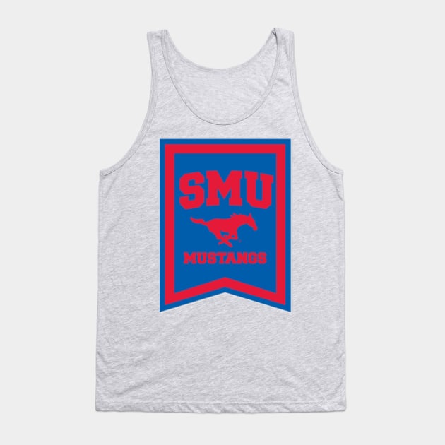 SMU Banner Tank Top by one-broke-kid